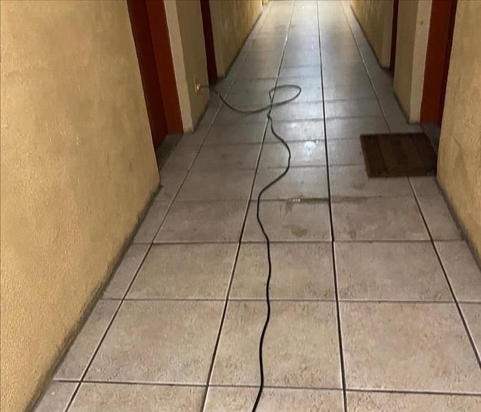 Dried Hall with air movers 